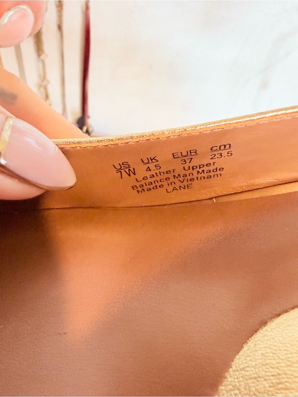 Naturalized Gold Slingback Block Heel Pumps - Picture 7 of 8